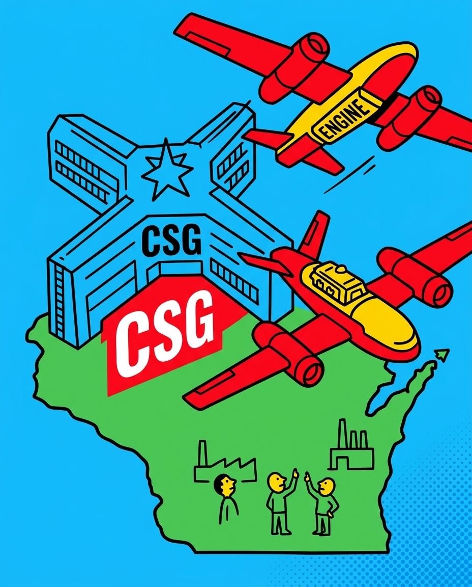 CSG construit une tête de pont de moteurs de drones dans le Wisconsin