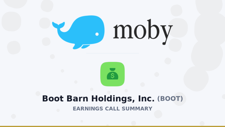 Boot Barn Holdings, Inc. Résumé de l'appel aux résultats du premier trimestre 2027