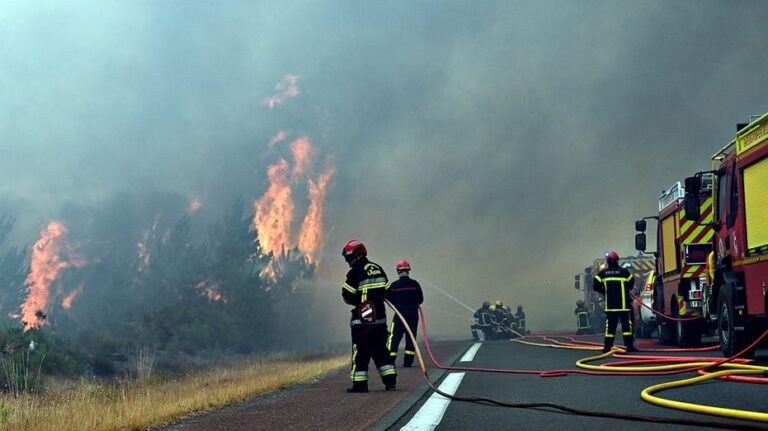 Les incendies de forêt déplacent plus de 250 000 personnes en France et menacent une célèbre région viticole