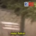 On peut entendre deux femmes enregistrant une agression brutale à Gênes, en Italie, crier : "Au secours !