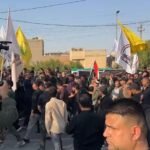 IRAK : Cortège funèbre pour les combattants des FMP et du CGRI éliminés suite aux frappes aériennes…