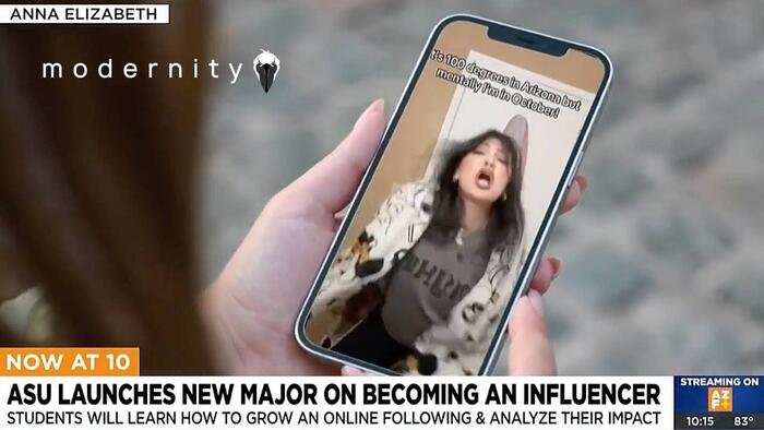 L'ASU vient de faire « influencer » une spécialisation universitaire