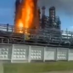 La raffinerie de pétrole de Perm est la proie des flammes après une frappe de drone ukrainien