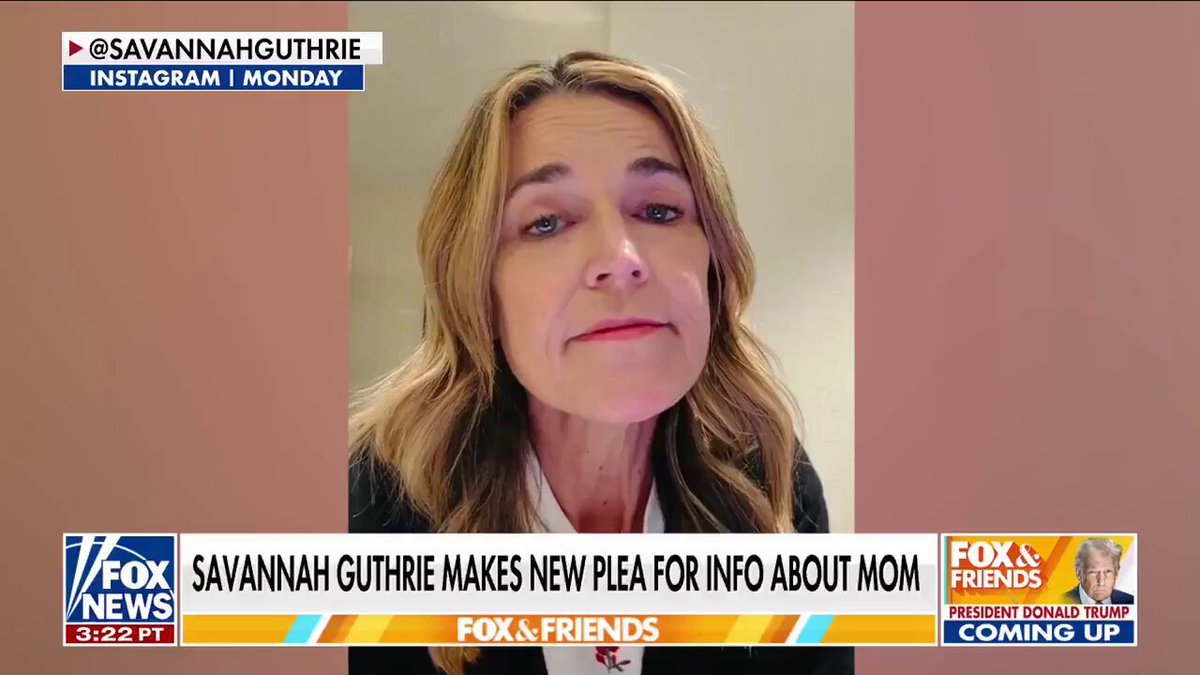 Nancy Guthrie publie une autre vidéo émouvante implorant les ravisseurs de sa mère de révéler où elle se…