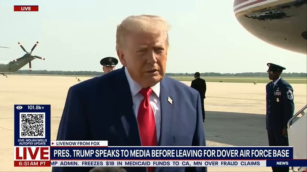 .@POTUS à propos de son message aux familles des militaires américains tombés au combat : "Nous vous aimons.