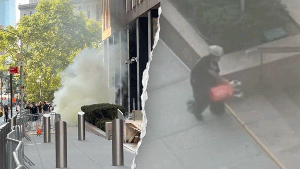 Un vétéran de l'armée fait face à une accusation d'incendie criminel après un incendie devant un bâtiment fédéral de New York