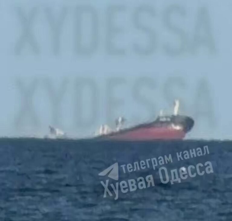 Un cargo transportant des céréales ukrainiennes, touché par des missiles de croisière russes au large…