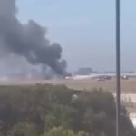 Premiers rapports faisant état d'un accident impliquant un F-35B Lightning ll du Corps des Marines des…