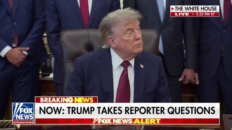 "Quelle est la stratégie de sortie ?" Interrogé par @pdoocy sur l'Iran, Trump a déclaré que les États-Unis…