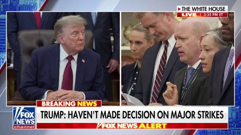 Le président Trump affirme que tout le monde est sur le pont à la Maison Blanche lorsqu’il s’agit de…