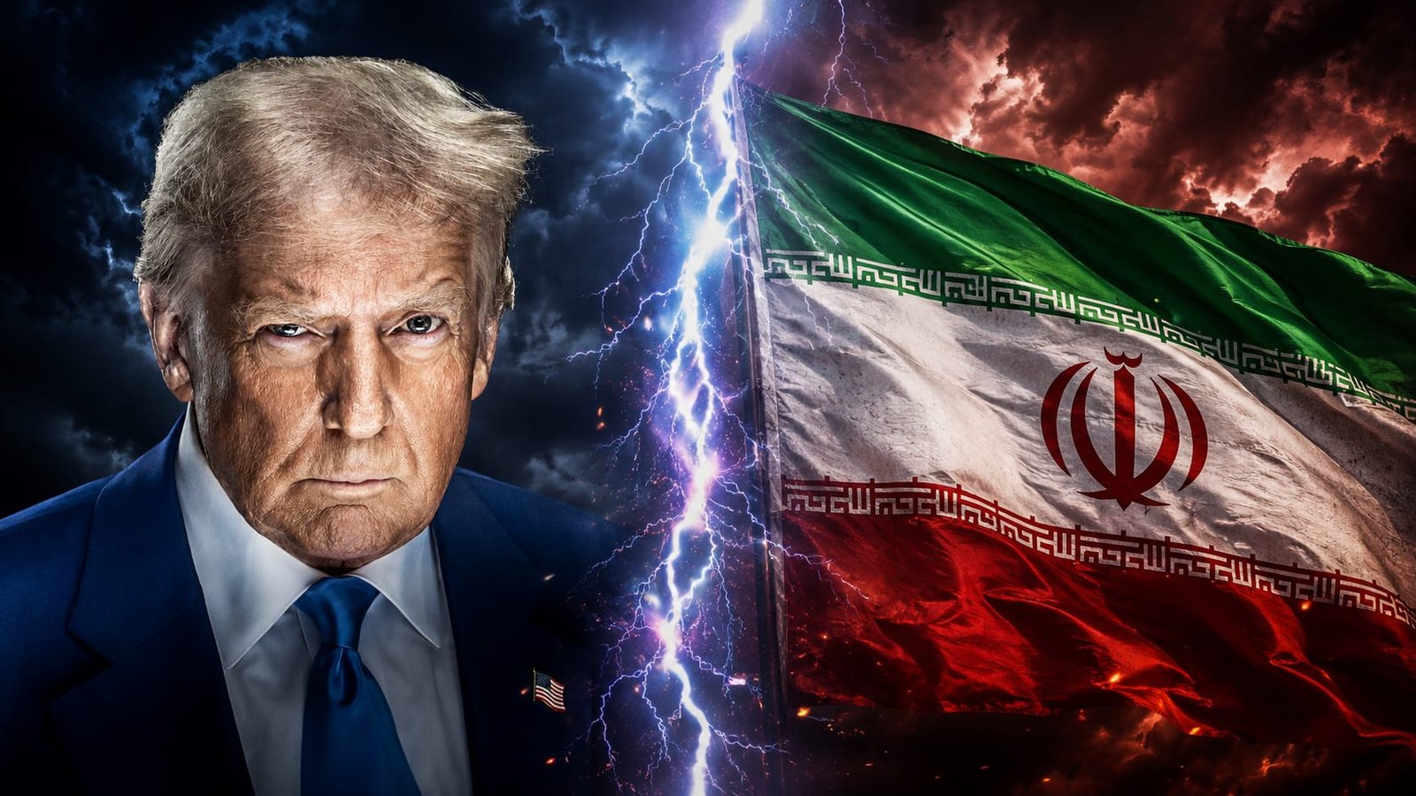 Donald Trump / ayatollah Khamenei (montage)