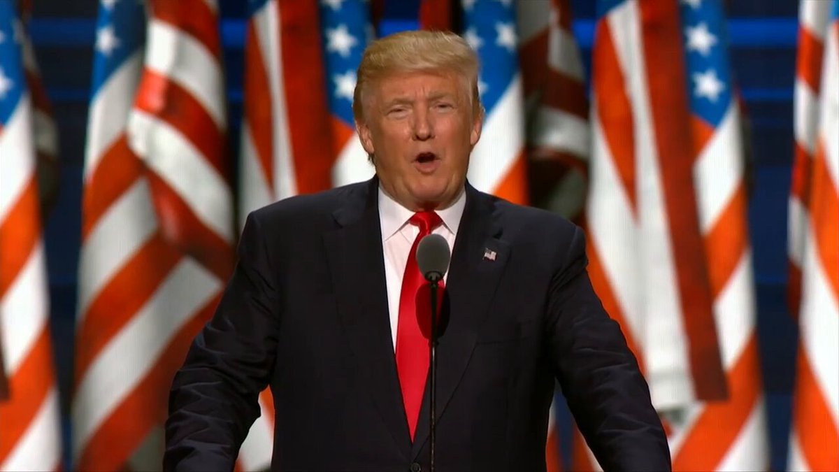 IL Y A DIX ANS AUJOURD'HUI : Donald J. Trump accepte officiellement la nomination républicaine à la…