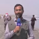 Des images des médias d'État iraniens montrent des hommes armés à Bandar Jask, sous-titrées "Les habitants…