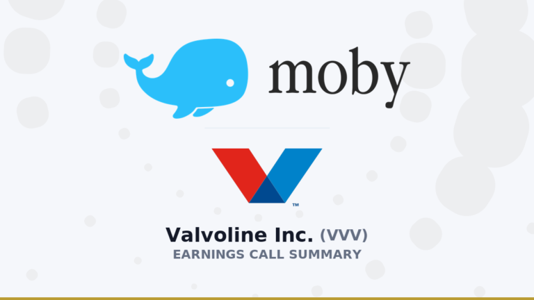 Valvoline Inc. Résumé de l'appel aux résultats du troisième trimestre 2026