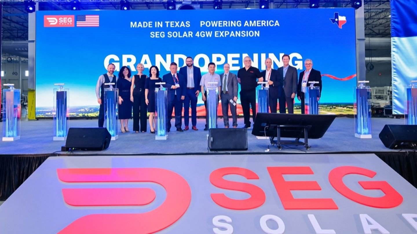 SEG Solar ouvre une deuxième usine de modules photovoltaïques, portant la capacité américaine à 6 GW