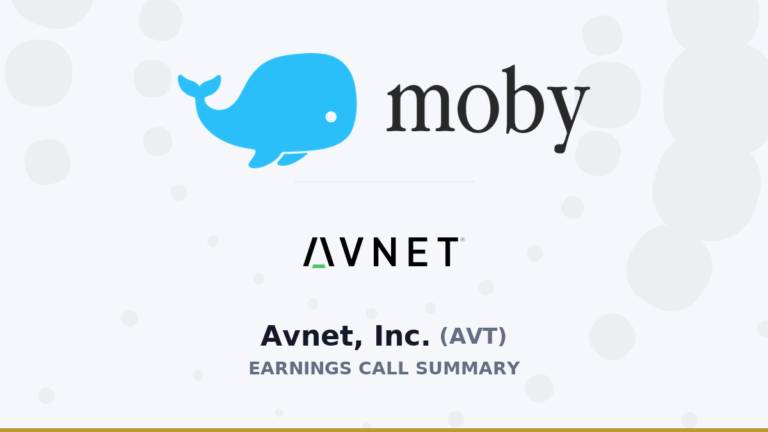 Avnet, Inc. Résumé de l'appel aux résultats du quatrième trimestre 2026