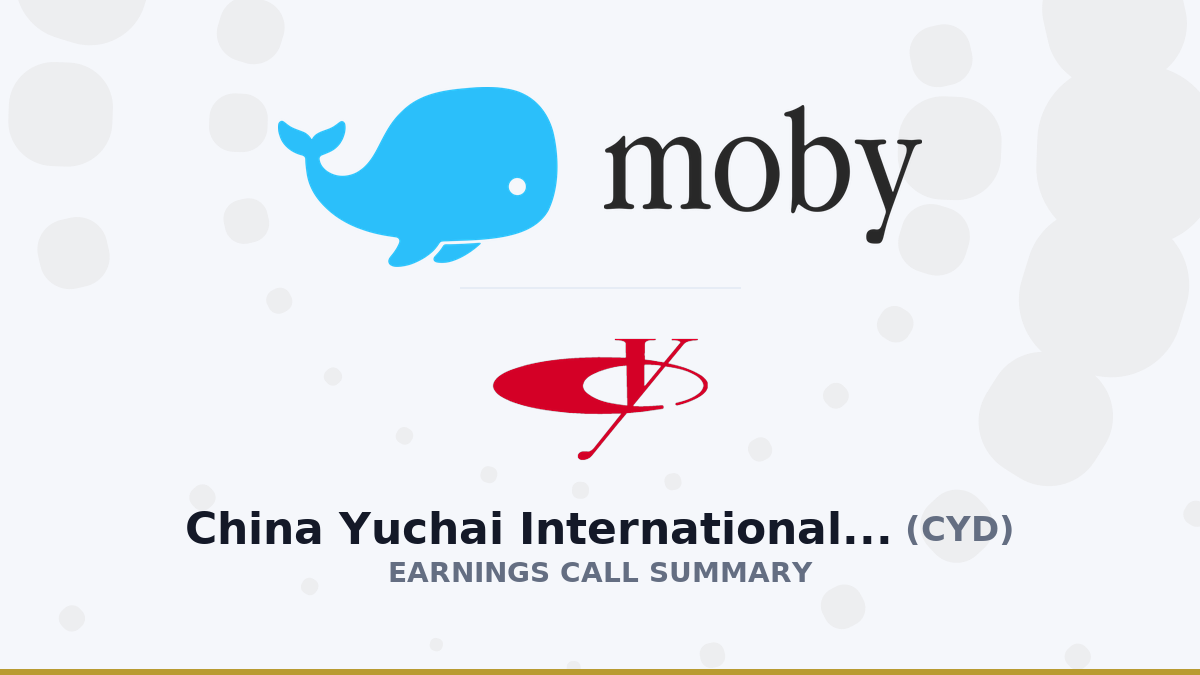 Résumé de l'appel aux résultats de China Yuchai International Limited pour le deuxième trimestre 2026