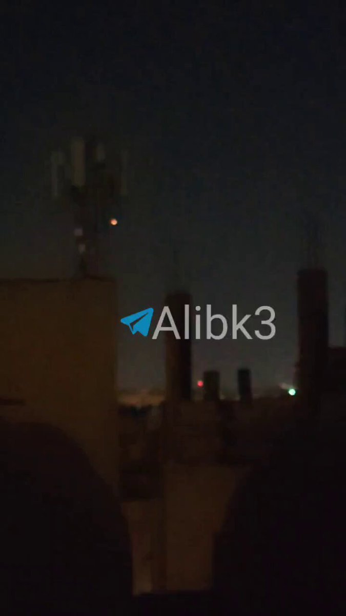 Des images supplémentaires montrant des défenses aériennes actives au-dessus de la Jordanie ce soir au…