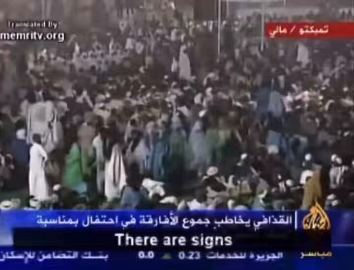 Vidéo de Mouammar Kadhafi disant à des milliers de fidèles que l'Islam va conquérir l'Europe grâce à…