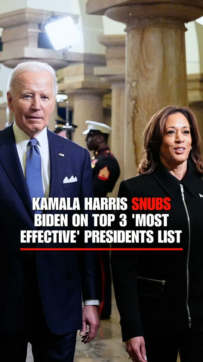 Kamala Harris a nommé les présidents américains les plus efficaces – et a complètement laissé Biden de côté.