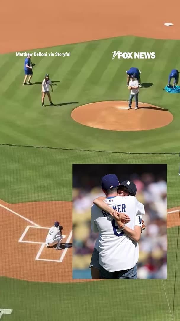 Les enfants de Rob Reiner montent sur le monticule du Dodger Stadium pour honorer leur défunt père.