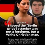 Un activiste queer allemand s'exprimant lors d'une veillée après l'attaque terroriste islamiste contre la…