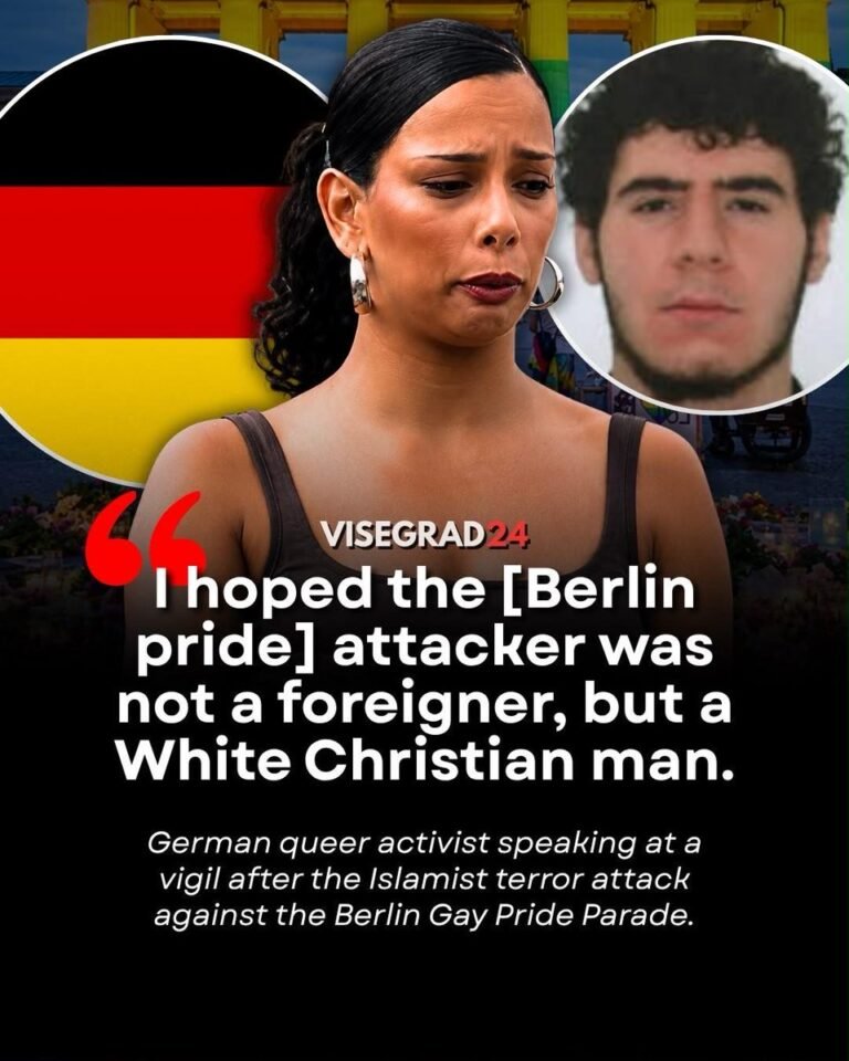 Un activiste queer allemand s'exprimant lors d'une veillée après l'attaque terroriste islamiste contre la…