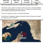 L'Office britannique des opérations commerciales maritimes (UKMTO) signale une attaque contre un pétrolier…