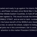 Le président Trump fait marche arrière et annonce qu’il annule les frappes contre l’Iran.