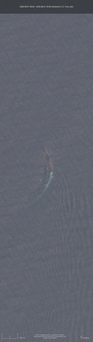 Je viens de trouver le porte-avions USS Abraham Lincoln (CVN-72) sur l'imagerie satellite Sentinel-2, le…