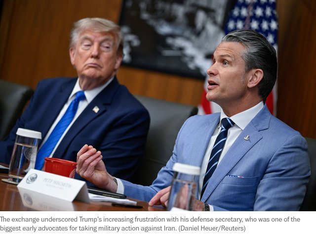 Le président Trump aurait confronté le secrétaire à la Défense Pete Hegseth à Camp David au sujet de…
