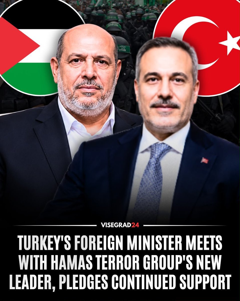 Le ministre turc des Affaires étrangères Hakan Fidan a rencontré Khalil al-Hayya, le nouveau chef du…