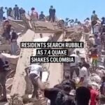 Les habitants de Cali ont fouillé les décombres lundi après qu'un puissant séisme de magnitude 7,4 a…