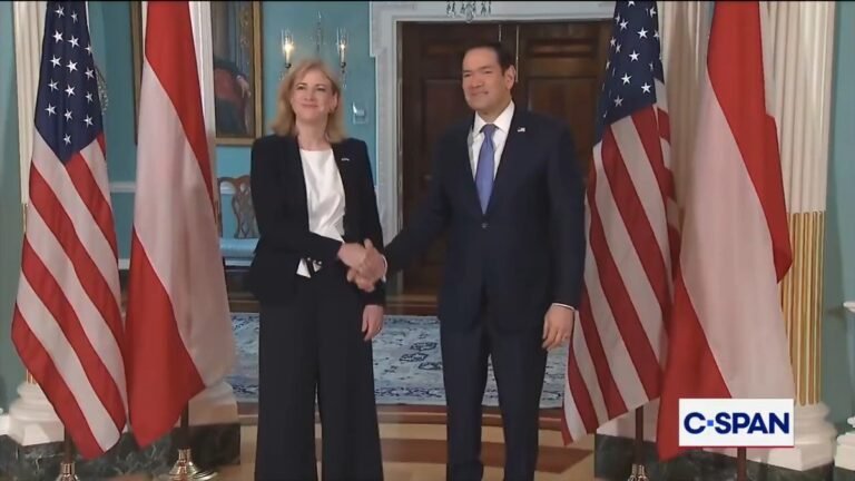 Le secrétaire d'État américain Marco Rubio a rencontré la ministre autrichienne des Affaires étrangères…