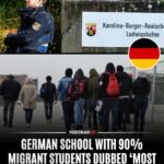 L'école Karolina-Burger-Realschule Plus de Ludwigshafen, en Allemagne, où environ 90 % des élèves sont…