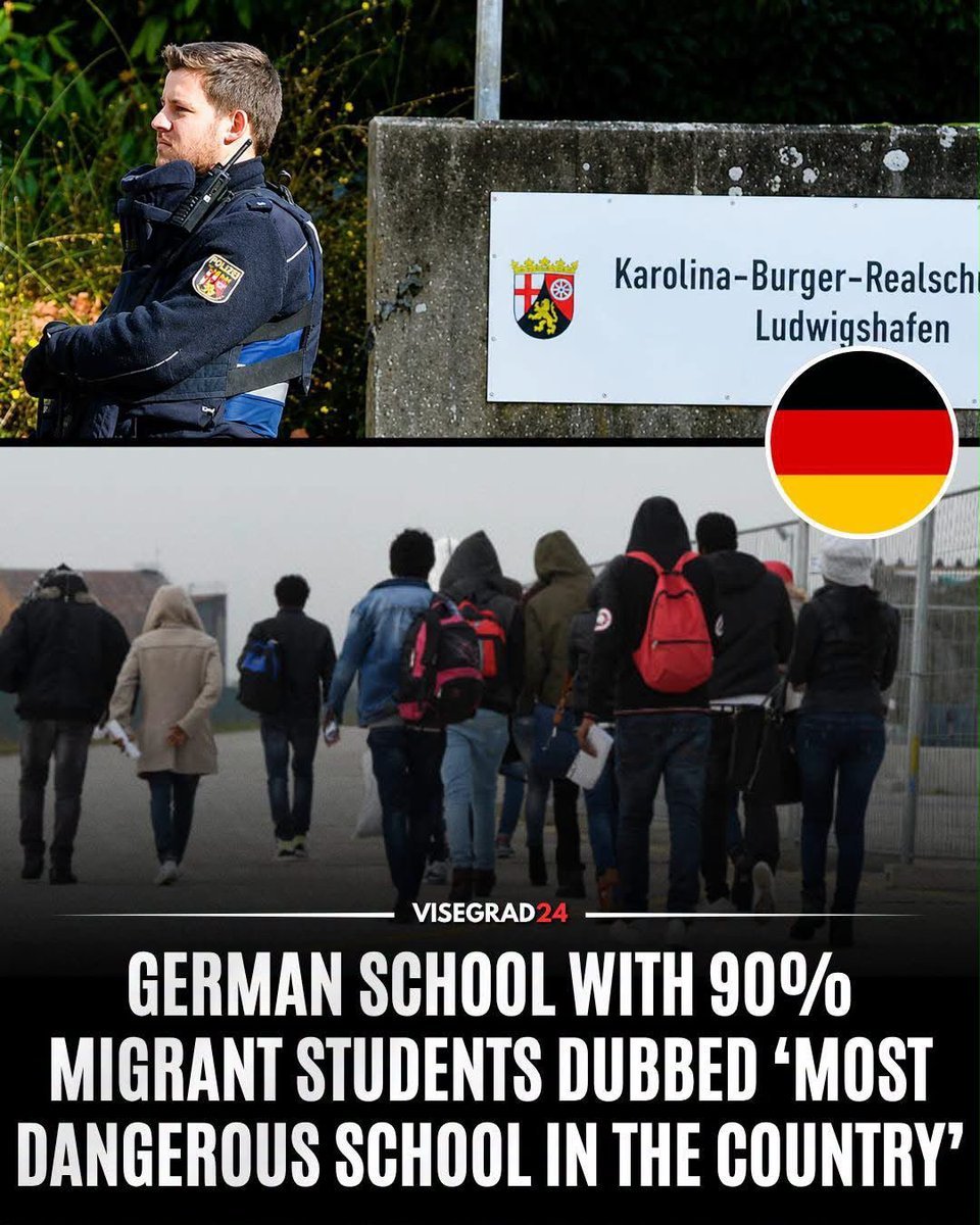 L'école Karolina-Burger-Realschule Plus de Ludwigshafen, en Allemagne, où environ 90 % des élèves sont…