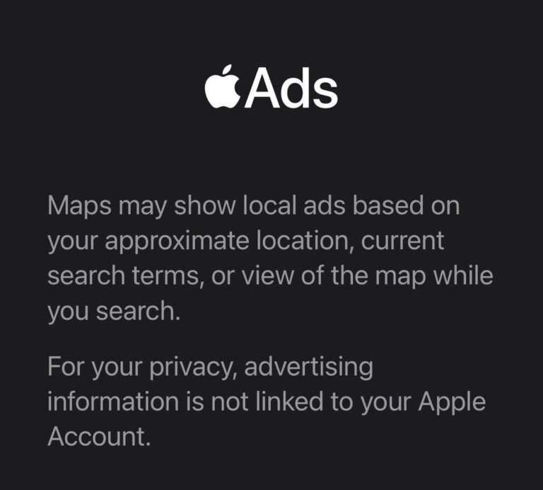 NOUVEAU : Apple Maps a commencé à diffuser des publicités non interdites aux utilisateurs en Amérique du Nord.