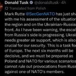 Le Premier ministre polonais Donald Tusk a déclaré plus tôt aujourd'hui que le secrétaire général de…