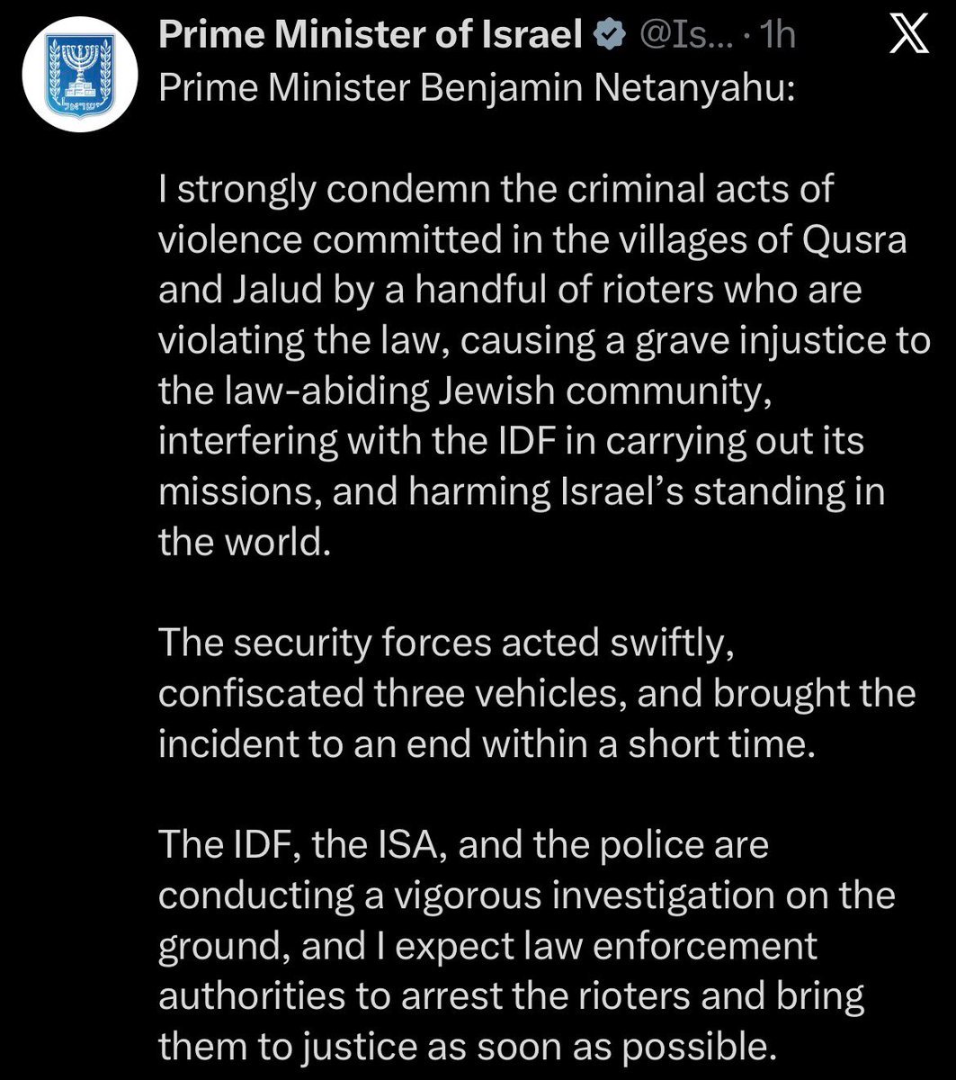 Suite à la vague d'attaques de colons israéliens en Cisjordanie, en particulier celles qui ont ciblé les…