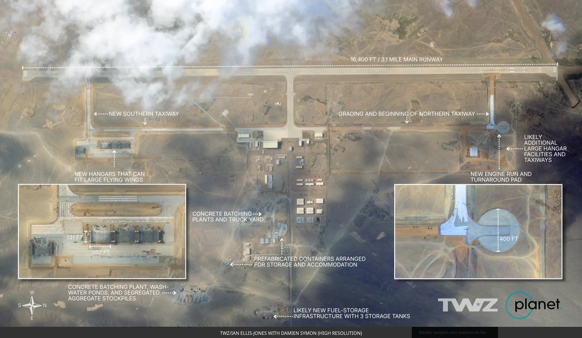 La Chine étend rapidement le complexe d'essais en vol de Lop Nur au Xinjiang, une installation très…