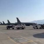 Des images provenant de l’aéroport de Ramon, près d’Eilat, montrent au moins 15 ravitailleurs aériens de…