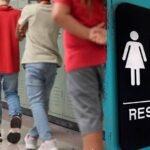 Un père poursuit après l'école et ne dira pas si les hommes biologiques peuvent utiliser les toilettes de sa fille
