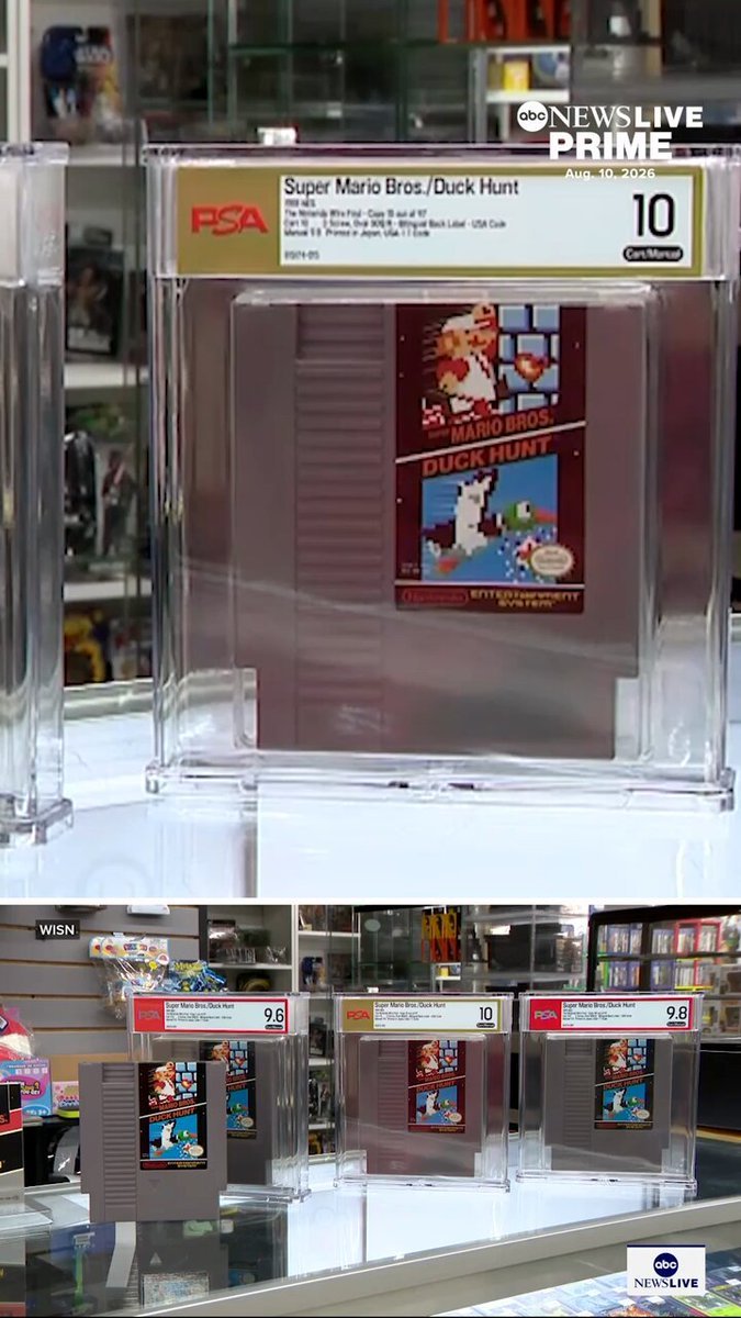 Un magasin de jeux vidéo du Wisconsin a acquis près de 100 exemplaires inédits de cartouches Super Mario Bros.