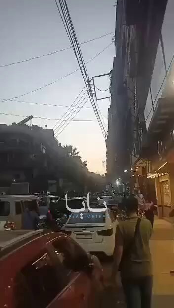 Explosion d'une voiture piégée près du carrefour d'Al-Rawdah à Jaramana, en Syrie.