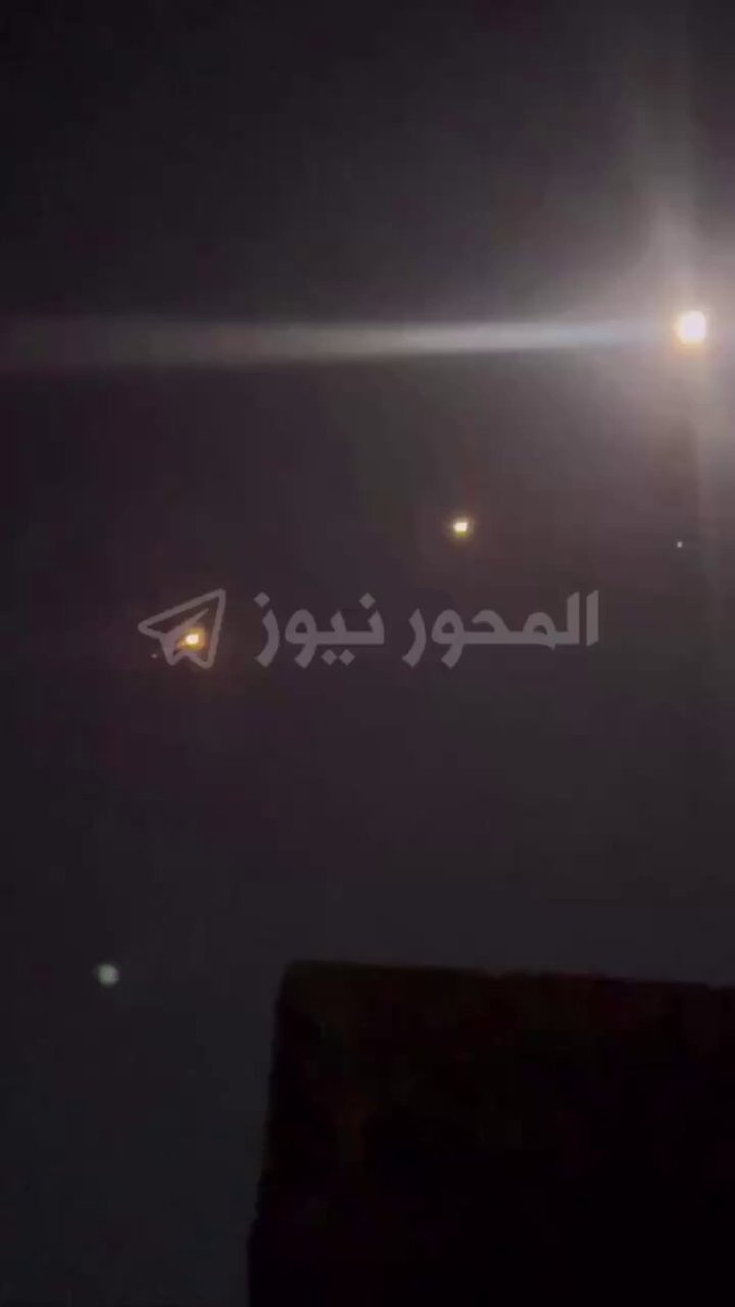 Images de Jordanie ce matin alors qu'un système américain Patriot SAM intercepte plusieurs missiles…