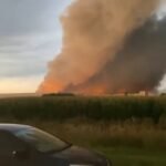 Un entrepôt de Wildberries près de Voronej est en feu après une attaque de drones ukrainiens