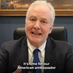 Le sénateur américain Chris Van Hollen (Démocrate-CT) a appelé l'ambassadeur américain en Israël Mike…