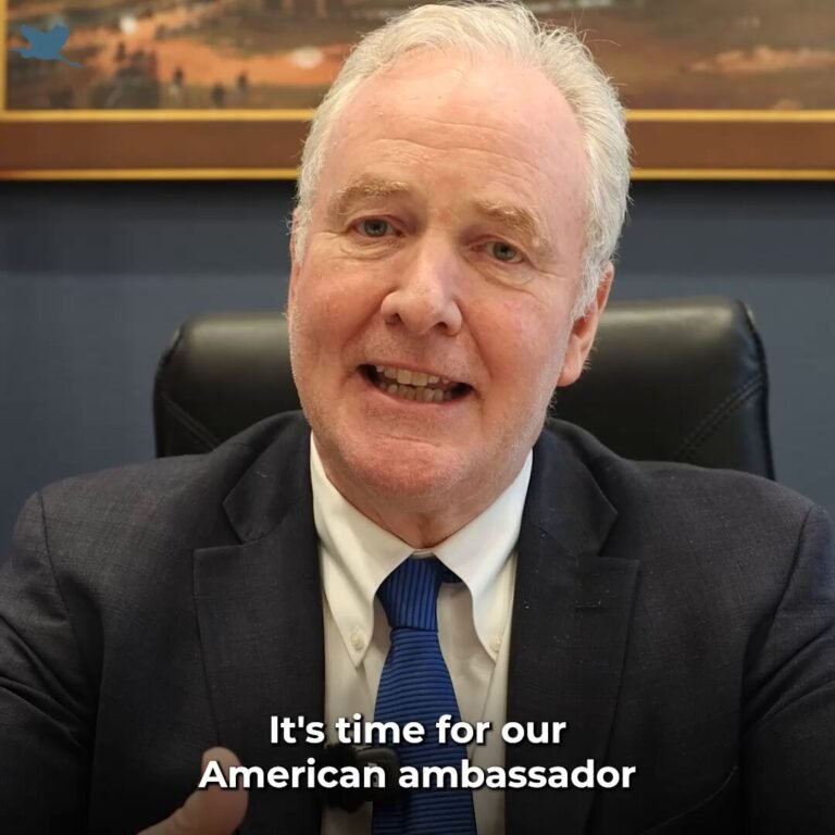 Le sénateur américain Chris Van Hollen (Démocrate-CT) a appelé l'ambassadeur américain en Israël Mike…