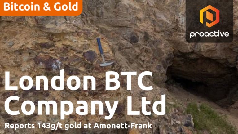 Le PDG de London BTC a atteint 143 g/t d'or à Amonett-Frank, la teneur la plus élevée jamais vue dans le portefeuille américain