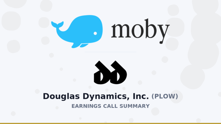Douglas Dynamics, Inc. Résumé de l'appel aux résultats du deuxième trimestre 2026